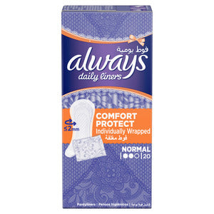 Always Daily Liners Comfort Protect Individually Wrapped
