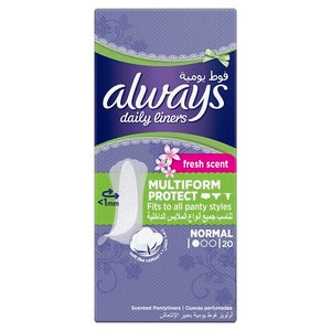 Always Daily Liners Comfort Protect Normal Fresh Scent Multiform Protect