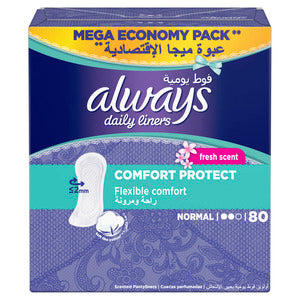 Always Daily Liners Comfort Protect With Fresh Scent Normal
