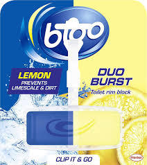 Bloo Duo Burst Lemon Toilet Rim Block