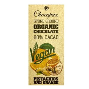 Chocopaz Stone Ground Organic Chocolate With Cherry And Pumpkin Seeds 80% Cacao