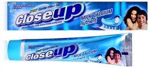 Closeup Toothpaste Milk Calcium