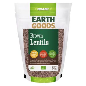Earth Goods Organic High Protein Brown Lentils Gluten Free Gmo Free