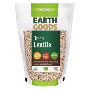 Earth Goods Organic High Protein Green Lentils Gluten Free Gmo Free