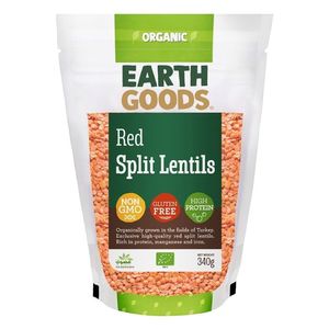 Earth Goods Organic High Protein Split Red Lentils Gmo Free Gluten Free