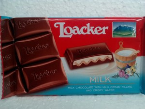 Loacker milk milk chocolate