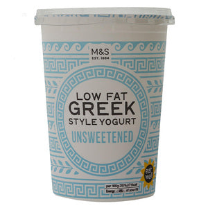 Low Fat Greek Style Unsweetened Yogurt