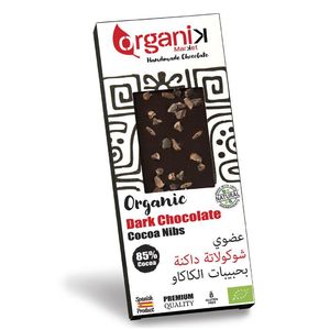 Organik Market Organic Dark Chocolate Cocoa Nibs 85% Cocoa Gluten Free