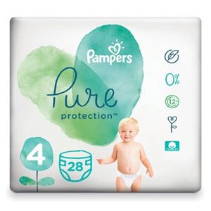 Pampers Pure Protection Baby Diapers Size 4 (9-14Kg)