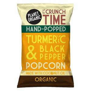 Planet Organic Turmeric & Black Pepper Popped Popcorn Vegan Gluten Free