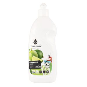 Purenn Dishwashing Liquid With Lime & Bilberry Extract Gmo Free Parabens Free Vegan