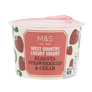 West Country Elsanta Strawberries & Cream Yogurt